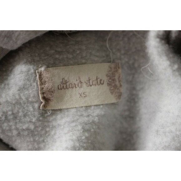 Altar'd State Heather Gray Fleece Kangaroo Pocket Tunic Sweatshirt Dress Size XS - Picture 5 of 6